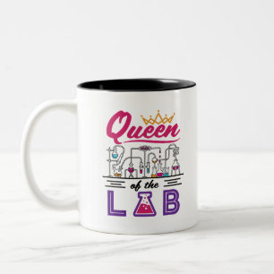 Königin des Labradors Laboratory Technician Scien Zweifarbige Tasse