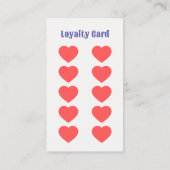 Königin des Niedlichen Haars Stylist Schönheitssal Treuekarte (Rückseite)