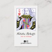 Königin des Niedlichen Haars Stylist Schönheitssal Treuekarte (Vorderseite)