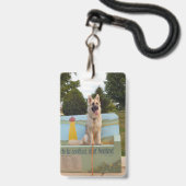 Königin des Parks Ausweis (Vorderseite mit Lanyard)