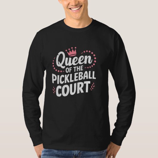 Königin des Pickleball Court T-Shirt (Vorderseite)