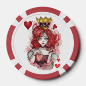 ❤️ Königin des ❤️ Pokerchips (Rückseite)