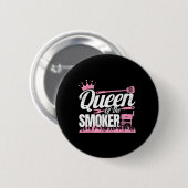 Königin des Rauchgrills Frauen Rinderbrust Smoki Button (Vorne & Hinten)