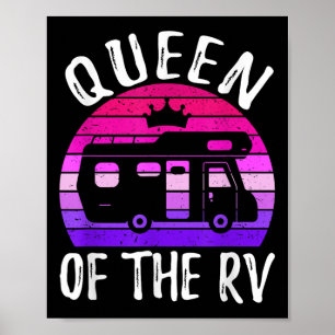 Königin des RV-Camping-Camper-Urlaubs Road Trip Poster