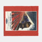 Königin des Schottenpullman-Zugs Fleecedecke (Vorderseite (Horizontal))