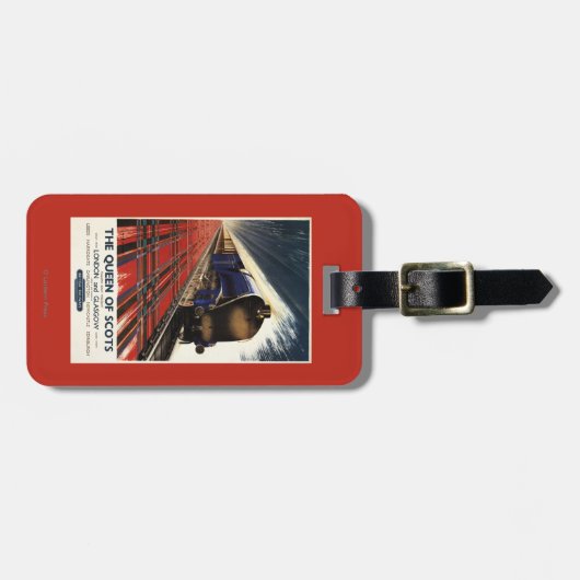 Königin des Schottenpullman-Zugs Gepäckanhänger (Vorderseite horizontal)