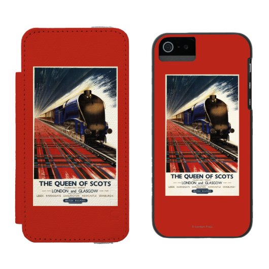 Königin des Schottenpullman-Zugs Incipio iPhone Geldbeutel-Hülle (Seite an Seite)
