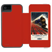 Königin des Schottenpullman-Zugs Incipio iPhone Geldbeutel-Hülle (Folio Geöffnet)