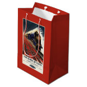 Königin des Schottenpullman-Zugs Mittlere Geschenktüte (Rückseite Schrägansicht)
