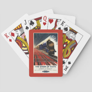 Königin des Schottenpullman-Zugs Spielkarten