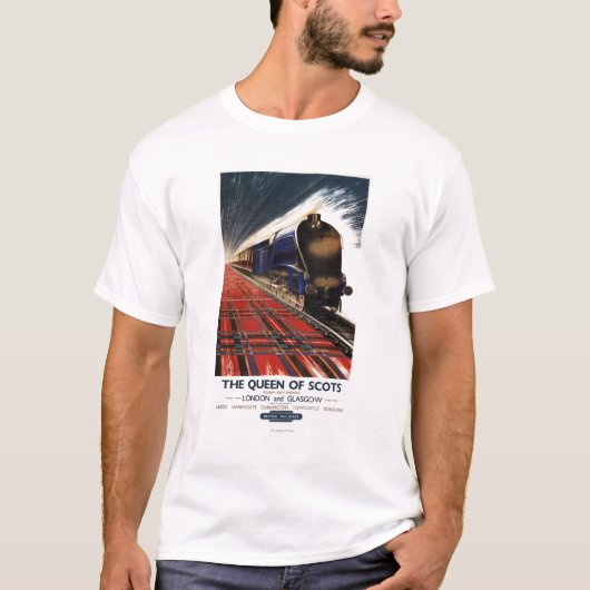 Königin des Schottenpullman-Zugs T-Shirt (Vorderseite)