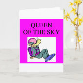 Königin des skydiving Himmeltauchers Karte (Gelbe Blume)