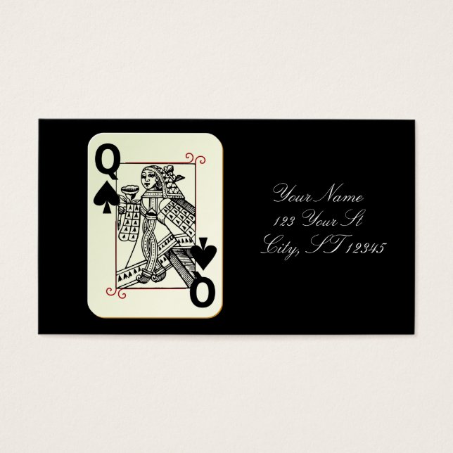 Königin des Spades-Symbols Thunder_Cove (Vorderseite)