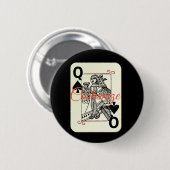 Königin des Spades-Symbols Thunder_Cove Button (Vorne & Hinten)