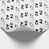 Königin des Spaten-Bikini-Mädchens Thunder_Cove Geschenkpapier (Ecke)