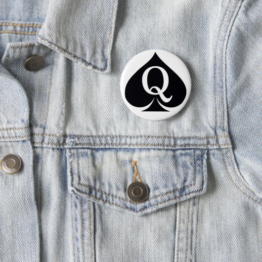 Königin des Spaten-Knopfes Button (Beispiel)