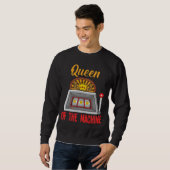 Königin des Spielautomaten Gambler Casino Frau Sweatshirt (Vorne ganz)