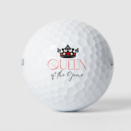 Königin des Spiels Krone Golfball (Vorderseite)