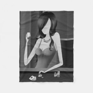 Königin des Spiels - Las Vegas Casino Fleecedecke