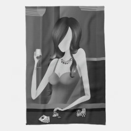 Königin des Spiels - Las Vegas Casino Geschirrtuch