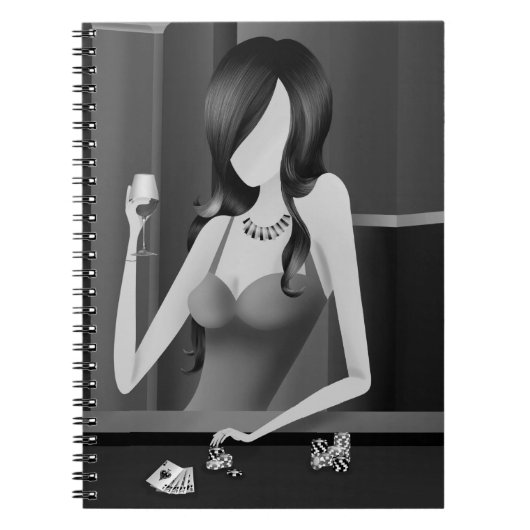 Königin des Spiels - Las Vegas Casino Notizblock (Vorderseite)