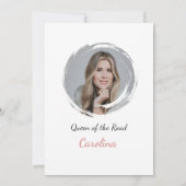 Königin des Straßenfahrers Einladung (Rückseite)