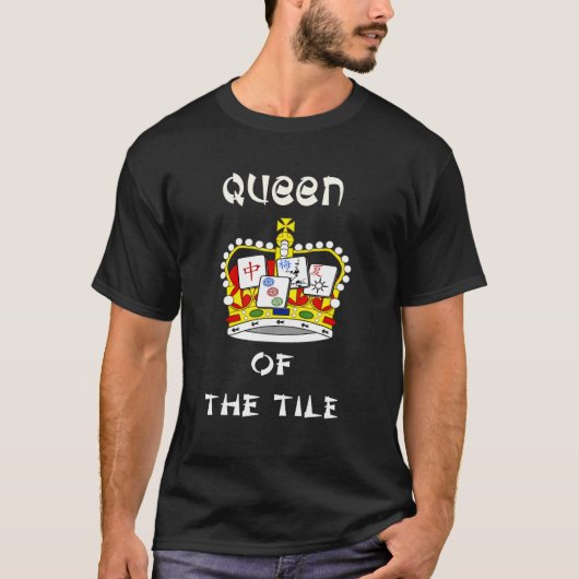 Königin des Tile Fun Game Play Mahjongg 1 T-Shirt (Vorderseite)