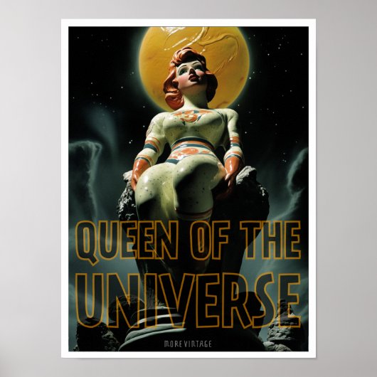 KÖNIGIN DES UNIVERUMS-SCI-FI-DRUCK POSTER (Vorne)