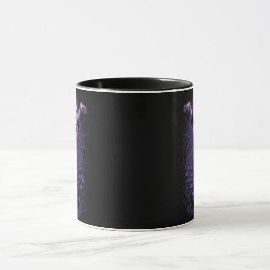 Königin des Webs - Gotische Vampire-Tasse Tasse (Zentrum)