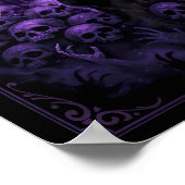 Königin des Webs - Gotisches Vampirplakat Poster (Ecke)