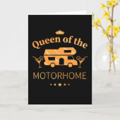 Königin des Wohnwagens - Geschenk für Ehefrau Karte (Gelbe Blume)