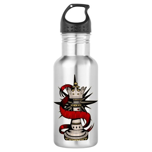Königin Edelstahlflasche (Vorderseite)
