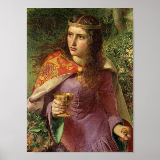 Königin Eleanor, c. 1858 von Frederick Sandys Poster (Vorne)