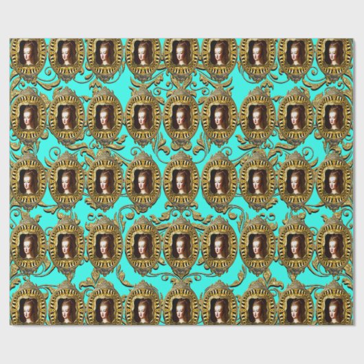 Königin elegantem Klein Frankreichs Geschenkpapier (Flach)