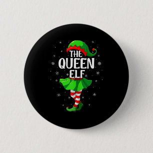 Königin-Elf-Weihnachten Mädchen Frauen Elf-Truppe  Button