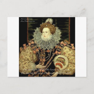 Königin Elisabeth 1 Liebes-/Ehrengeschenke mit Lie Postkarte