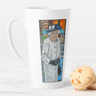 Königin Elisabeth am Bahnhof Paddington Milchtasse