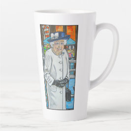 Königin Elisabeth am Bahnhof Paddington Milchtasse