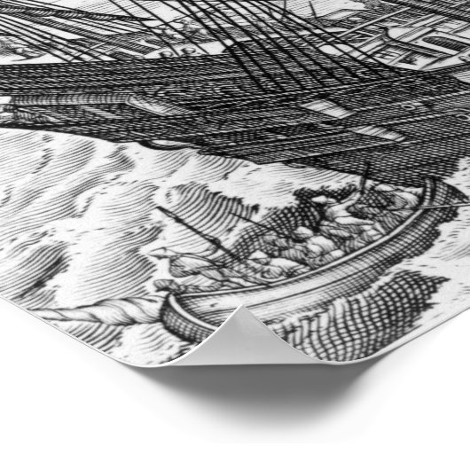 Königin Elisabeth-Galeon Poster (Ecke)