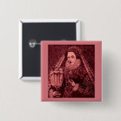 Königin Elisabeth I. in Rosa Button (Vorne & Hinten)