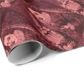 Königin Elisabeth I., rosa gedruckt Geschenkpapier (Rolleneckpunkt)