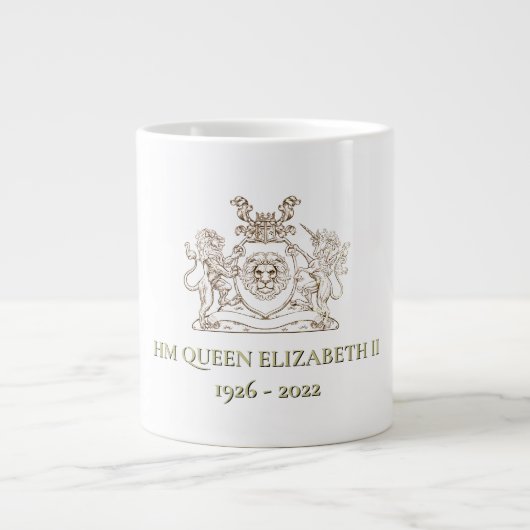 Königin Elisabeth II. Gedenkstätte Keepake Tee Tas Jumbo-Tasse (Vorderseite)