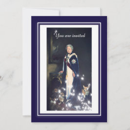 Königin Elisabeth Portrait Einladung