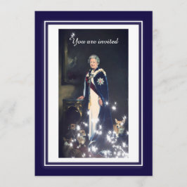 Königin Elisabeth Portrait Einladung