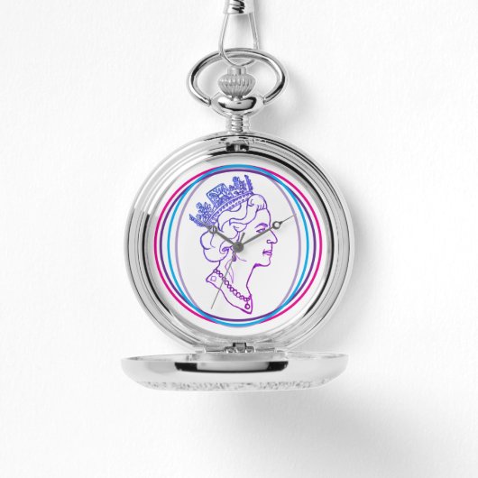 Königin Elisabeth Profil Armbanduhr (Vorderseite)