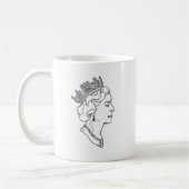 Königin Elisabeth Profil Kaffeetasse (Links)
