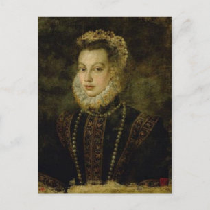 Königin Elisabeth von Spanien von Sofonisba Anguis Postkarte