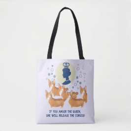 Königin Elisabeth & Whimsical Brigade von Corgi Hu Tasche