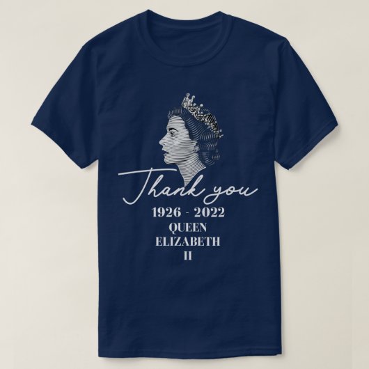 Königin Elizabeth, 2 Majestät der britischen Krone T-Shirt (Design vorne)