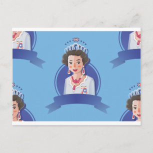 Königin elizabeth 2 postkarte